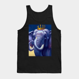 Elephant with a Crown Tank Top